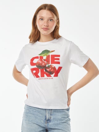 T-shirt oversize con stampa davanti