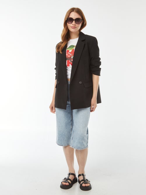T-shirt oversize con stampa davanti - Kiabi