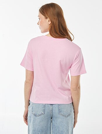 T-shirt oversize con stampa davanti
