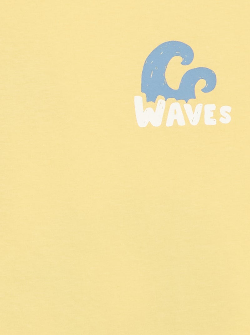T-shirt oversize con stampa Giallo - Kiabi
