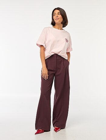 T-shirt oversize con stampa