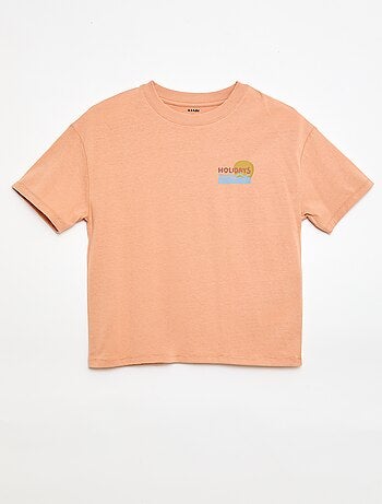 T-shirt oversize con stampa