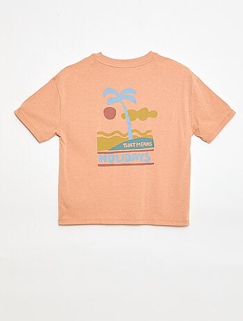 T-shirt oversize con stampa