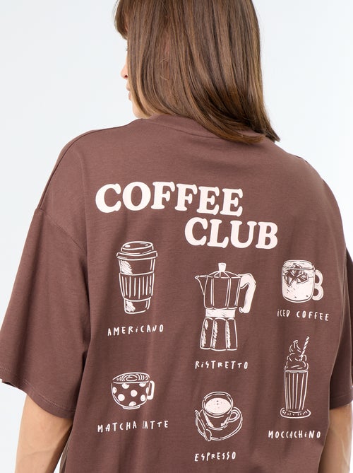 T-shirt oversize con stampa sul retro - Kiabi