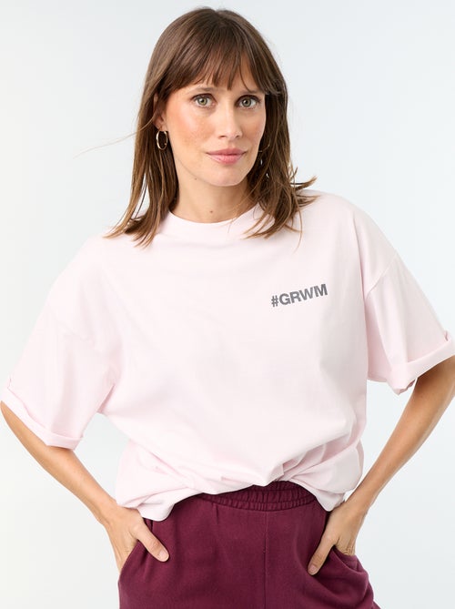 T-shirt oversize con stampa sul retro - Kiabi