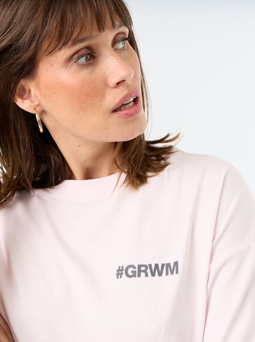 T-shirt oversize con stampa sul retro - Kiabi