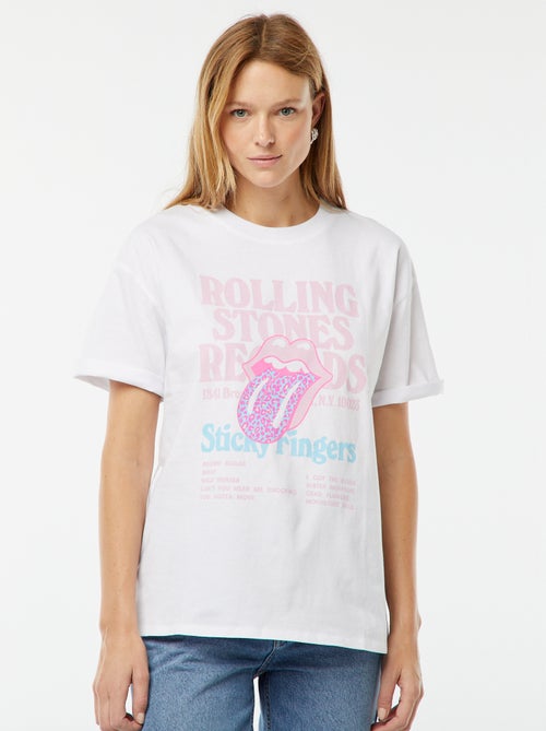 T-shirt oversize con stampa 'The 'Rolling Stones' - Kiabi