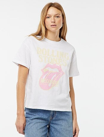 T-shirt oversize con stampa 'The 'Rolling Stones'