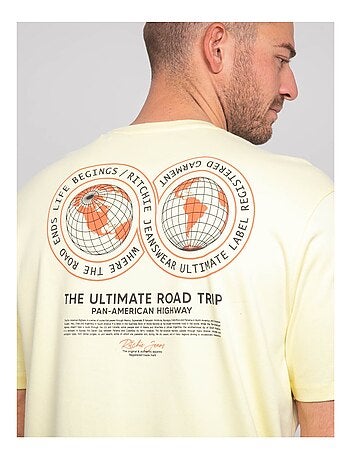 T-shirt oversize cotone con motivi NARADITI