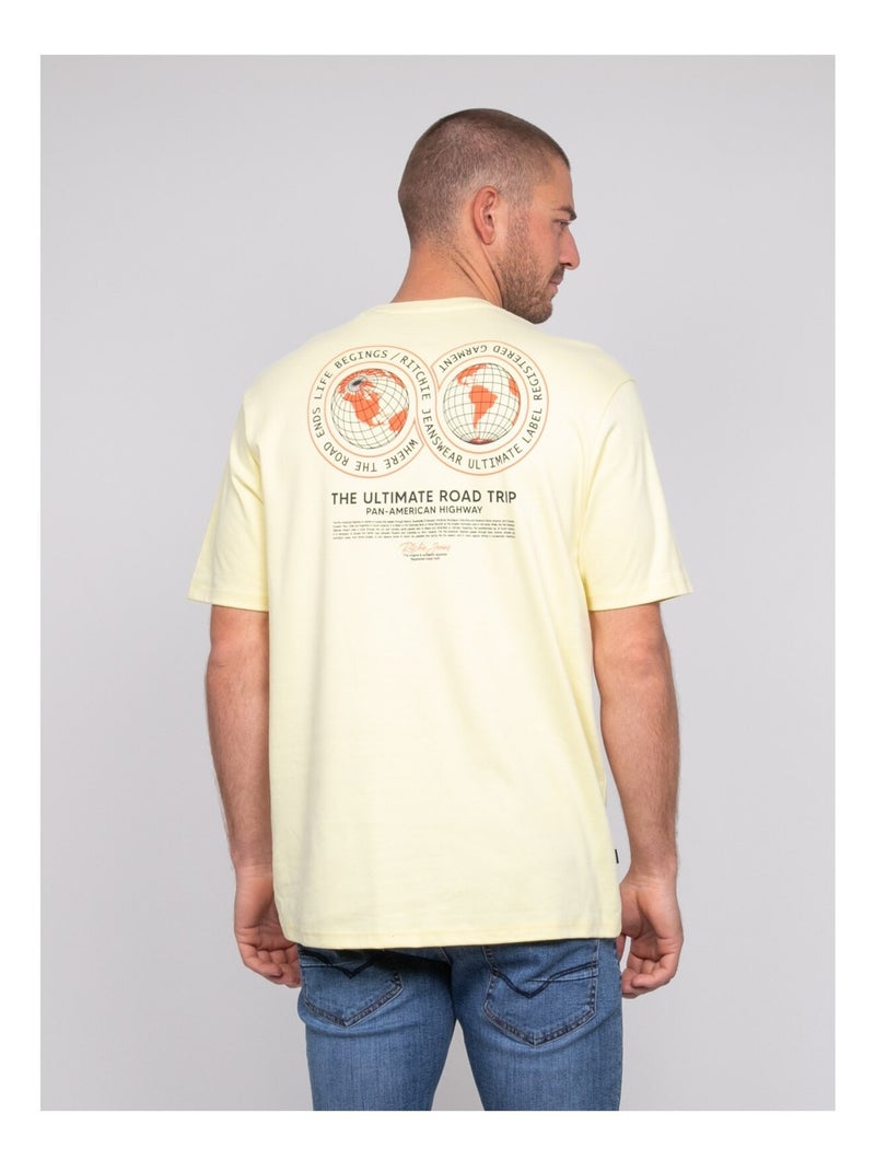 T-shirt oversize cotone con motivi NARADITI Giallo - Kiabi