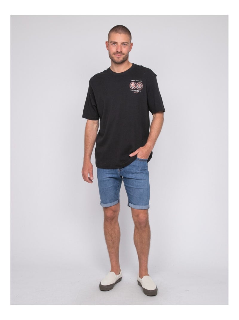 T-shirt oversize cotone con motivi NARADITI Nero - Kiabi