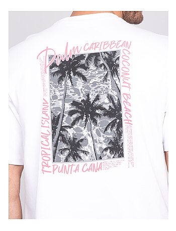 T-shirt oversize cotone con motivi NOBORA