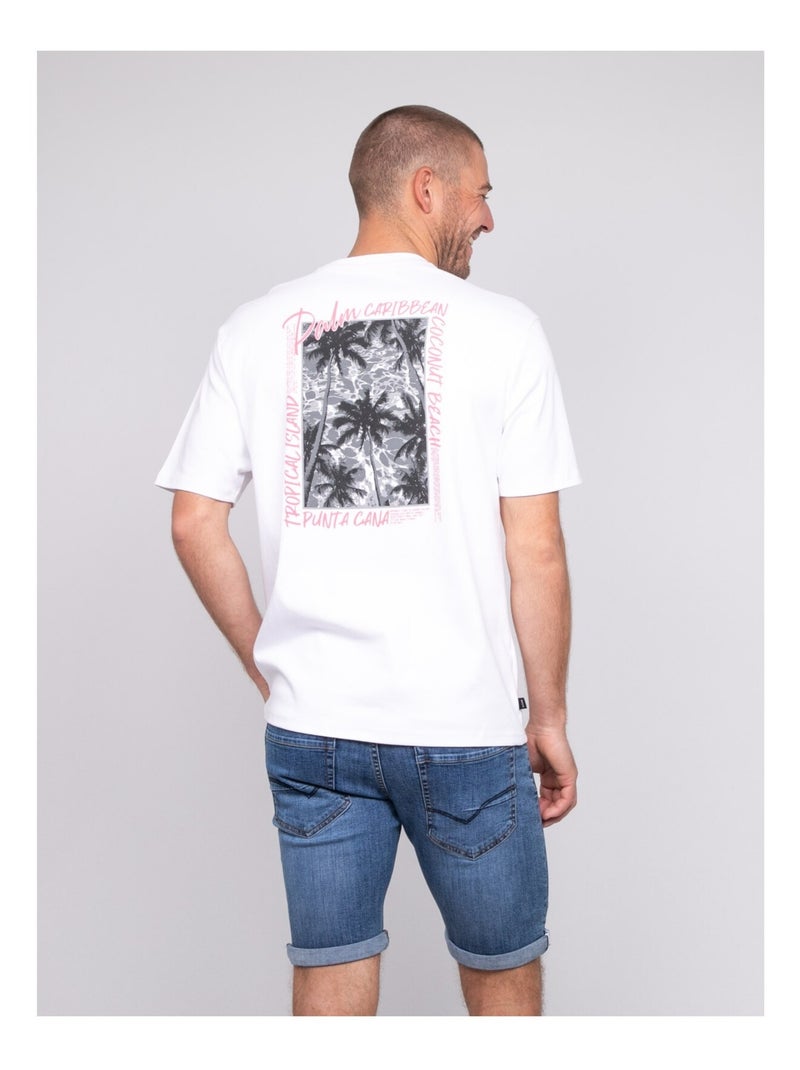 T-shirt oversize cotone con motivi NOBORA Bianco - Kiabi