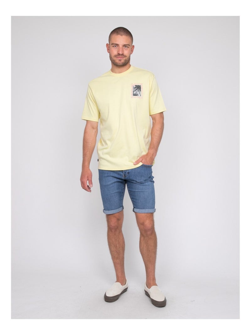 T-shirt oversize cotone con motivi NOBORA Giallo - Kiabi