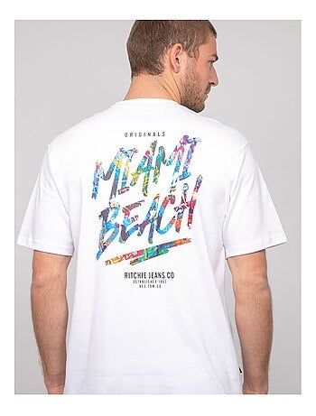 T-shirt oversize cotone motivi NASCADE