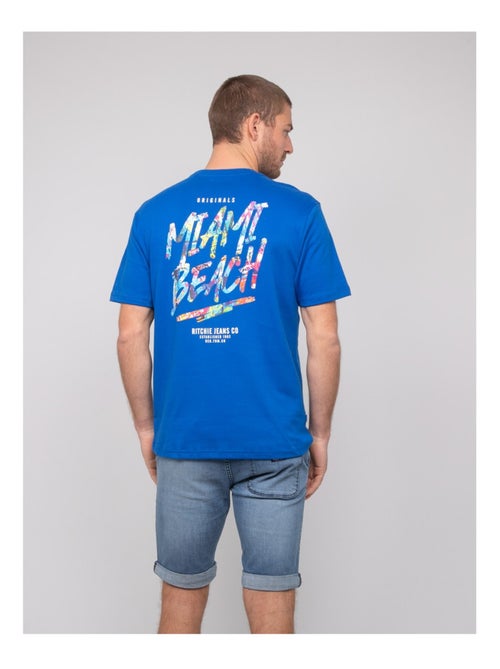 T-shirt oversize cotone motivi NASCADE - Kiabi