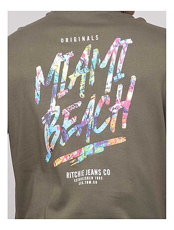 T-shirt oversize cotone motivi NASCADE