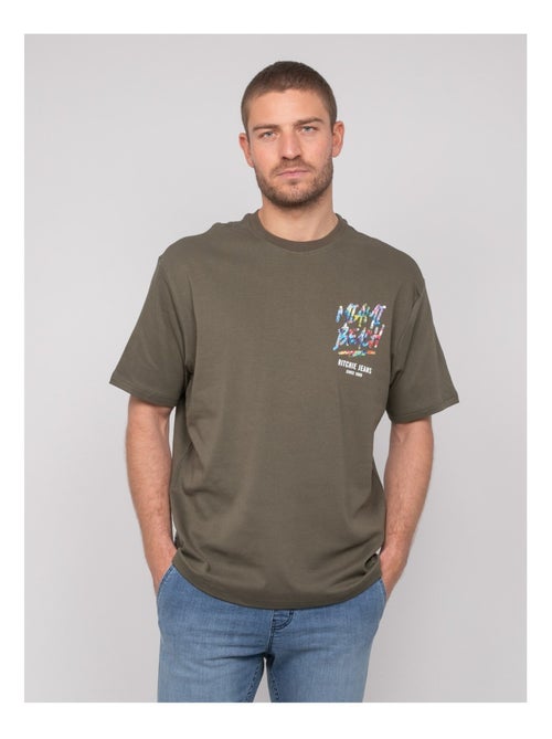 T-shirt oversize cotone motivi NASCADE - Kiabi