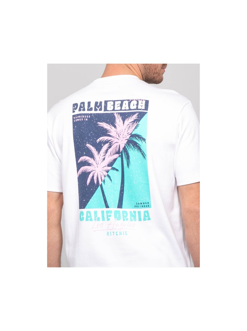 T-shirt oversize cotone NAHATOL Bianco - Kiabi