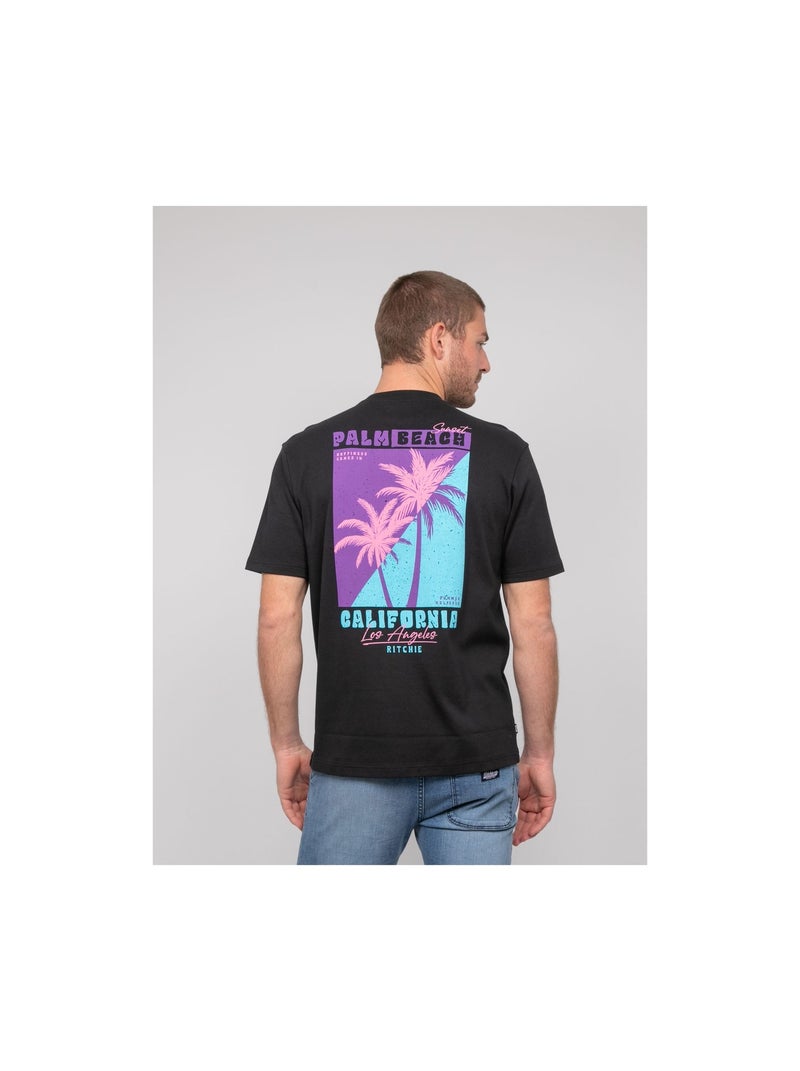 T-shirt oversize cotone NAHATOL Nero - Kiabi
