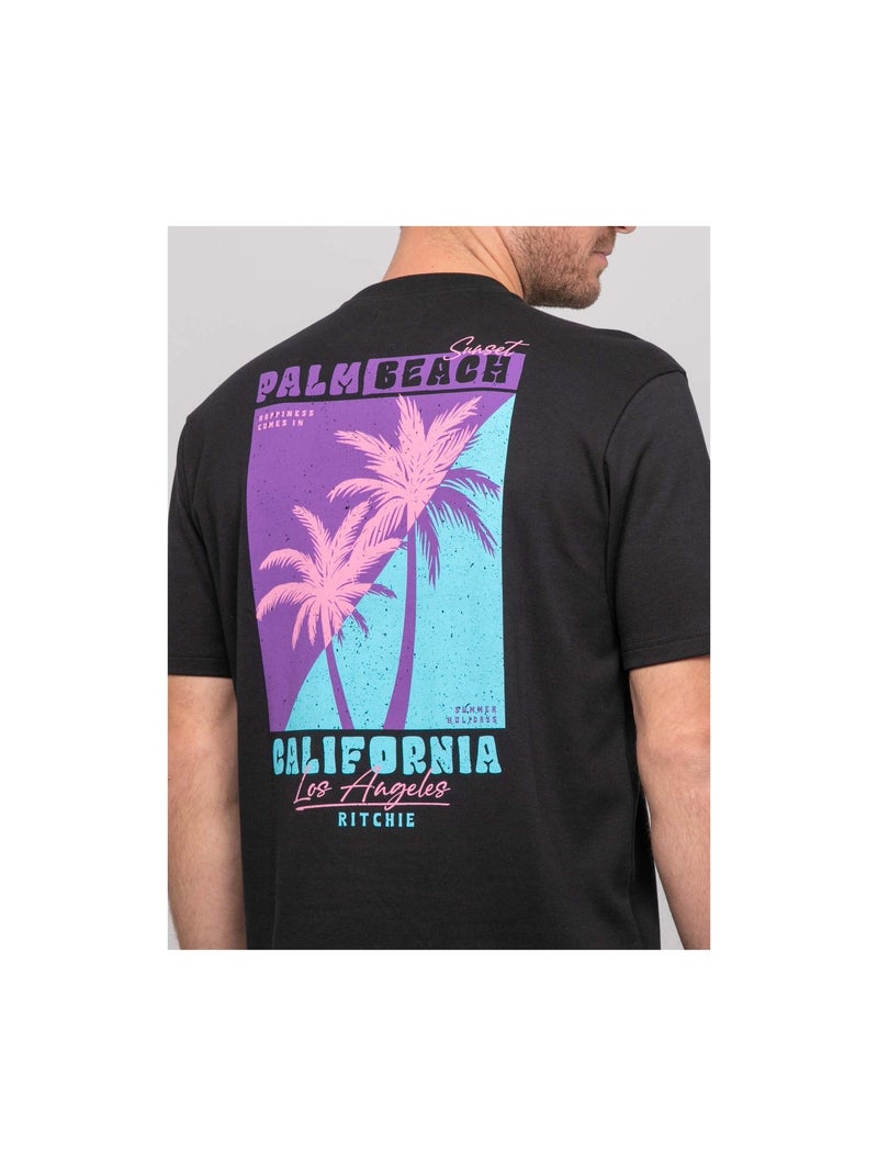 T-shirt oversize cotone NAHATOL Nero - Kiabi