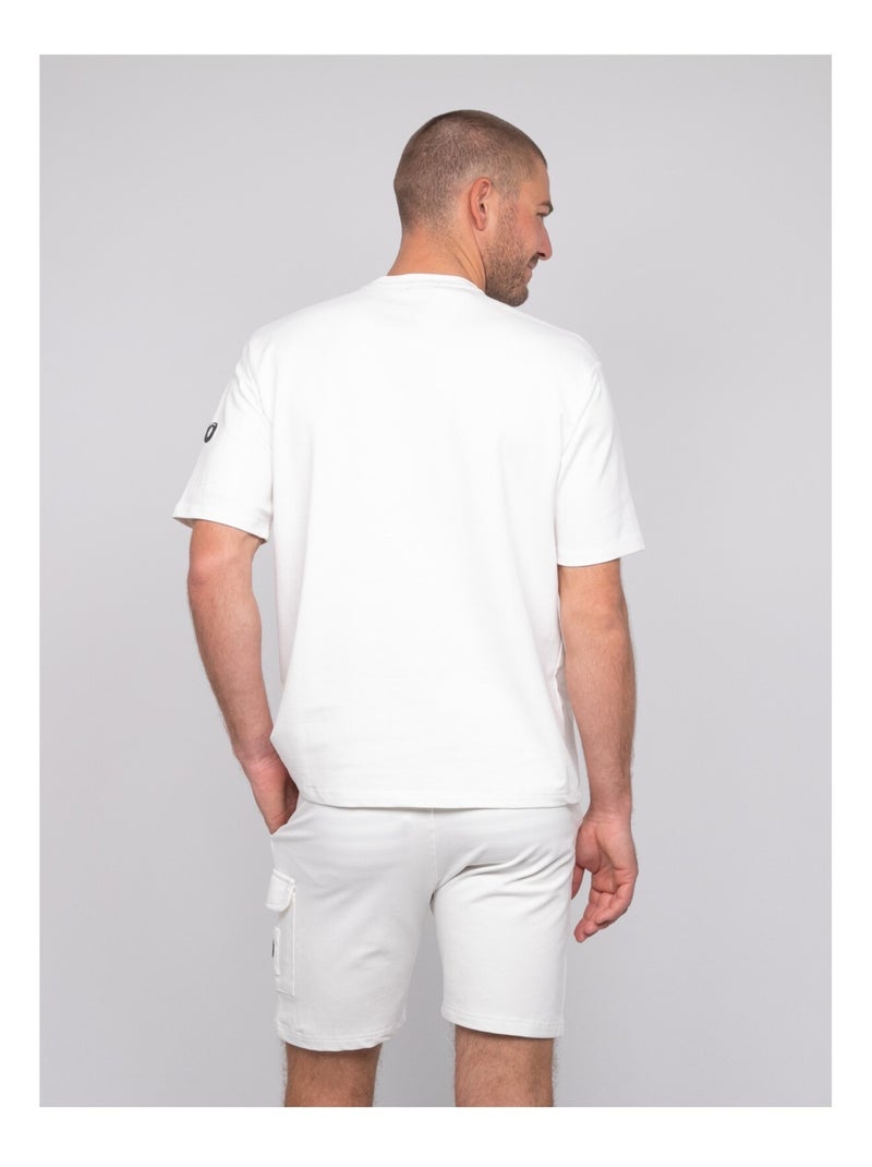 T-shirt oversize cotone NIPARA Ecru - Kiabi