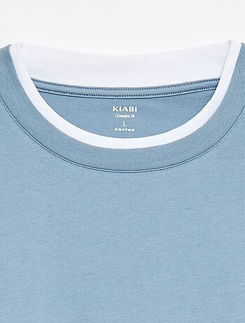 T-shirt oversize effetto 2-in-1 +1m90