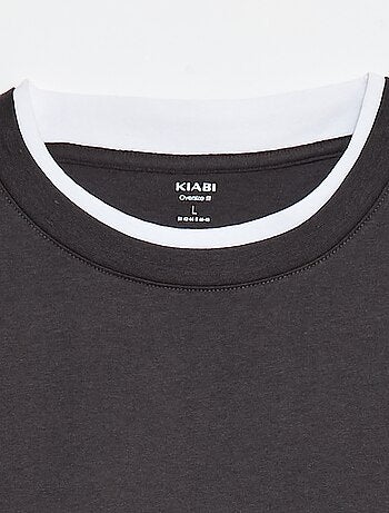 T-shirt oversize effetto 2-in-1 +1m90