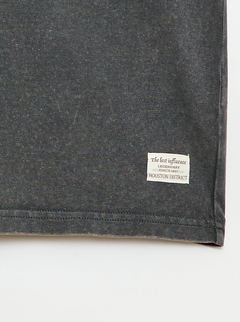 T-shirt oversize effetto délavé Grigio - Kiabi