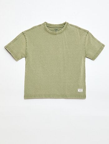 T-shirt oversize effetto délavé