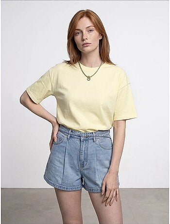 T-shirt oversize in cotone con girocollo dilvin