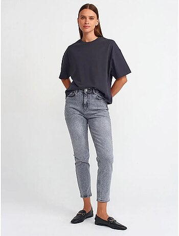 T-shirt oversize in cotone con girocollo dilvin