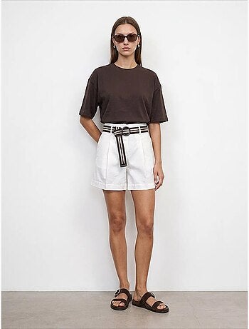 T-shirt oversize in cotone con girocollo dilvin