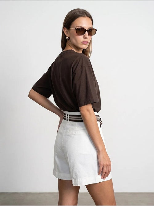 T-shirt oversize in cotone con girocollo dilvin - Kiabi T-shirt oversize in cotone con girocollo dilvin - Kiabi