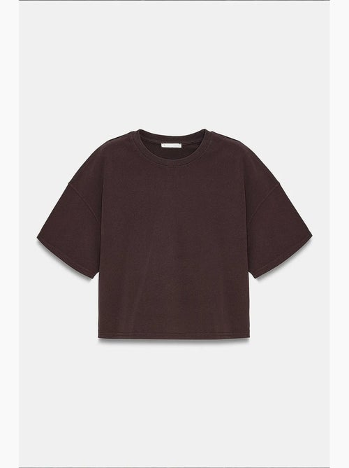 T-shirt oversize in cotone con girocollo dilvin - Kiabi T-shirt oversize in cotone con girocollo dilvin - Kiabi