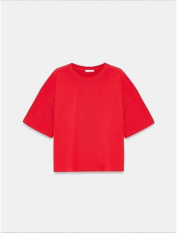 T-shirt oversize in cotone con girocollo dilvin