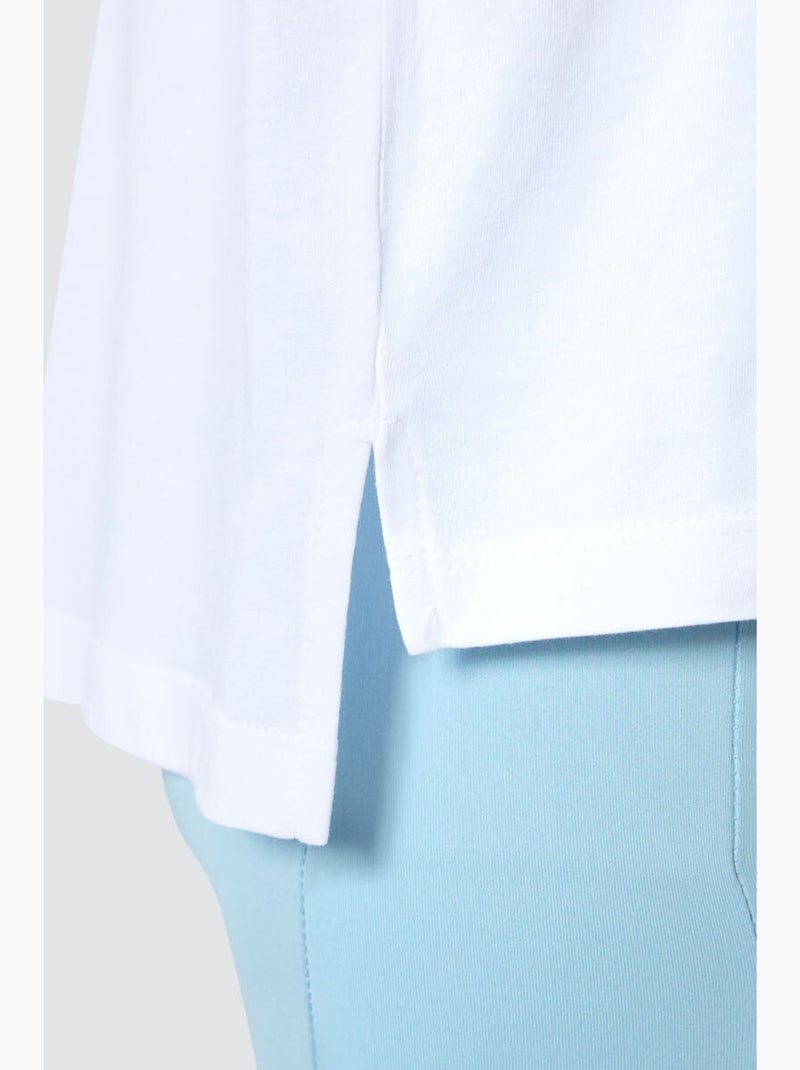 T-shirt oversize in cotone-modal con girocollo tommy Bianco - Kiabi