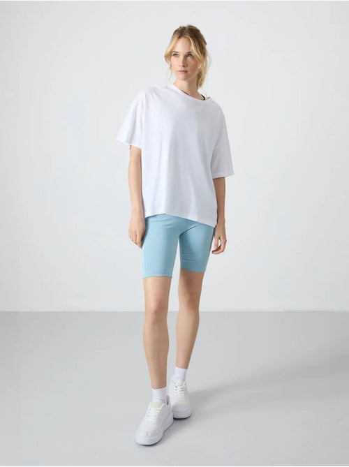 T-shirt oversize in cotone-modal con girocollo tommy - Kiabi