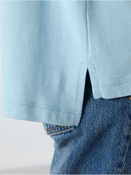 T-shirt oversize in cotone-modal con girocollo tommy - Kiabi