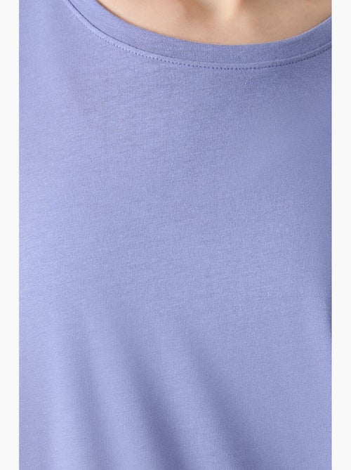 T-shirt oversize in cotone-modal con girocollo tommy - Kiabi