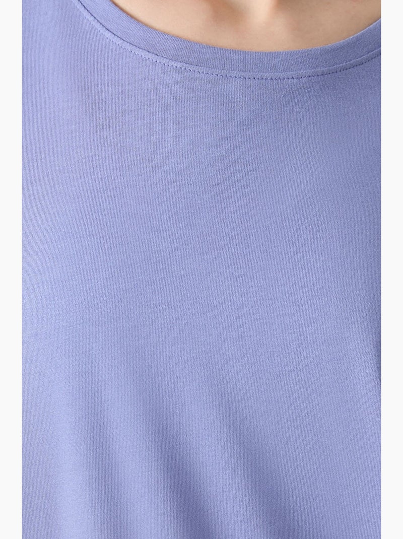 T-shirt oversize in cotone-modal con girocollo tommy Blu - Kiabi