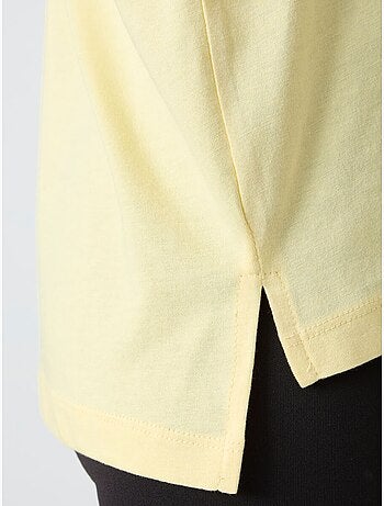T-shirt oversize in cotone-modal con girocollo tommy