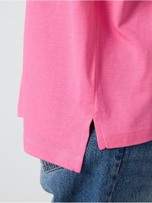 T-shirt oversize in cotone-modal con girocollo tommy - Kiabi T-shirt oversize in cotone-modal con girocollo tommy - Kiabi