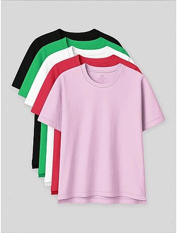 T-shirt oversize in cotone-modal con girocollo tommy