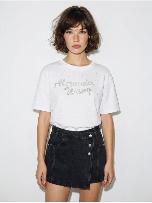 T-shirt oversize in jersey di cotone stampato lucci - Kiabi T-shirt oversize in jersey di cotone stampato lucci - Kiabi