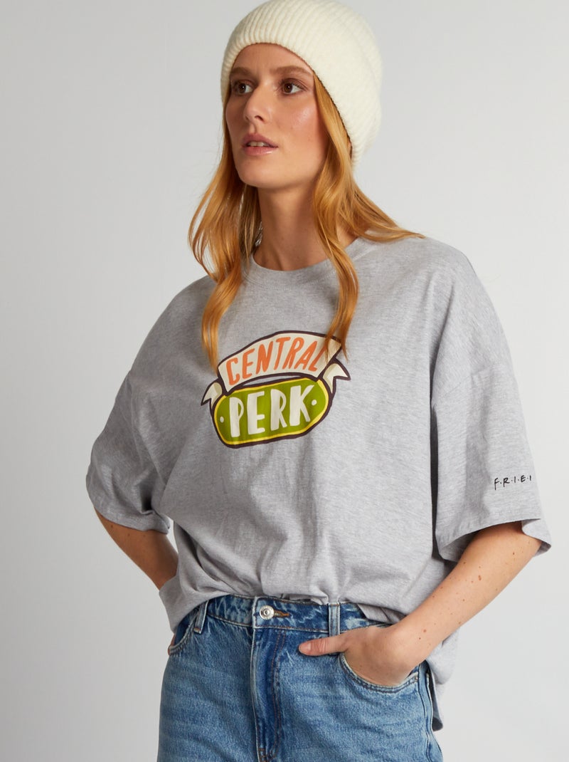 T-shirt oversize in jersey 'Friends' GRIGIO - Kiabi