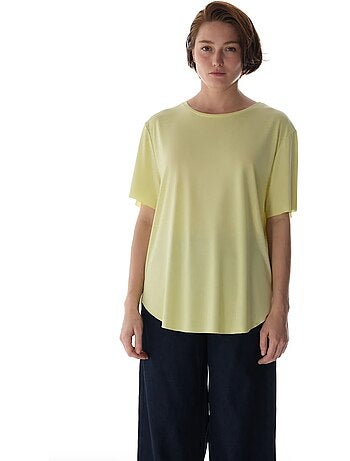 T-shirt oversize in modal con girocollo penti