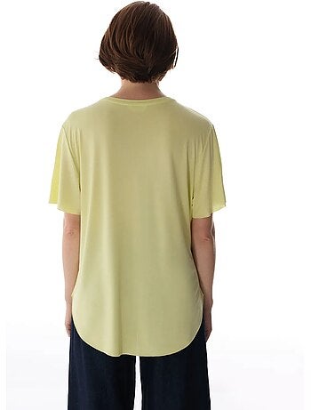 T-shirt oversize in modal con girocollo penti