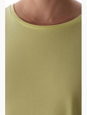 T-shirt oversize in modal con girocollo penti