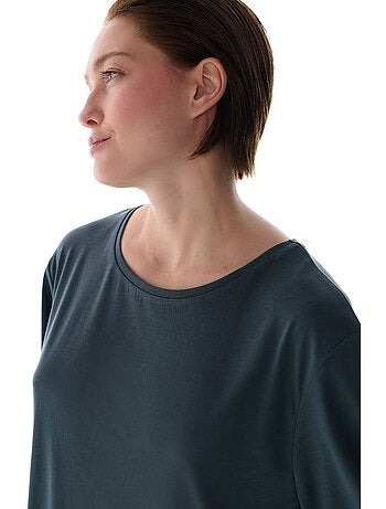 T-shirt oversize in modal con girocollo penti